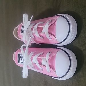 Kids converse sneakers, size 10, pink